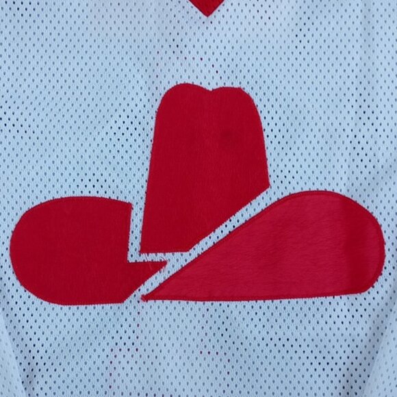 Vintage 90s/80s Calgary Cowboys Hockey Jersey TEX #1 PRO JOY WHA - Picture 6 of 9